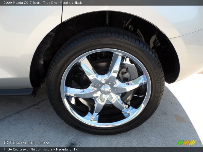 True Silver Metallic / Black 2009 Mazda CX-7 Sport
