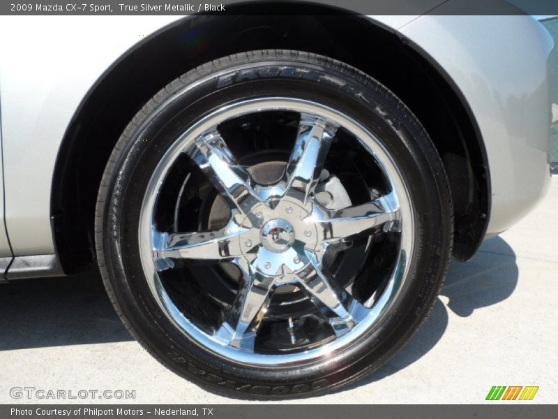 True Silver Metallic / Black 2009 Mazda CX-7 Sport