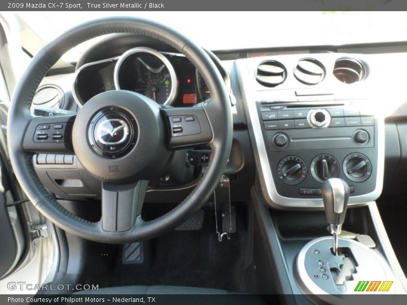 True Silver Metallic / Black 2009 Mazda CX-7 Sport