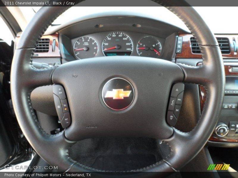 Black / Gray 2011 Chevrolet Impala LT