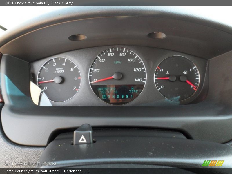 Black / Gray 2011 Chevrolet Impala LT