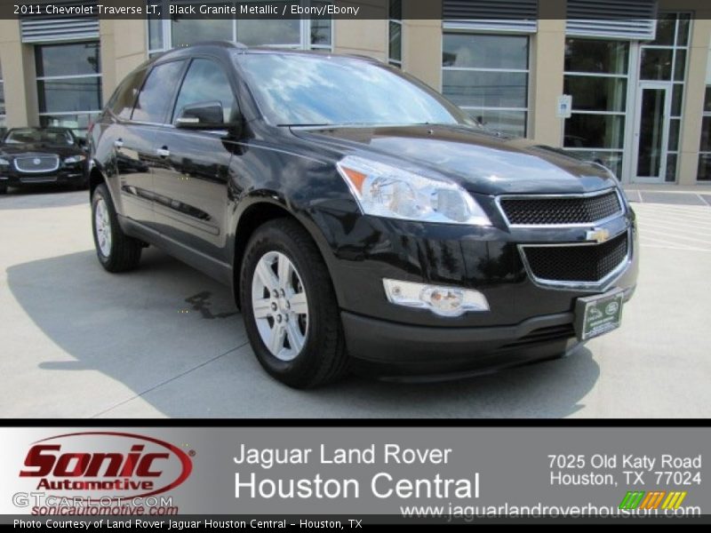 Black Granite Metallic / Ebony/Ebony 2011 Chevrolet Traverse LT