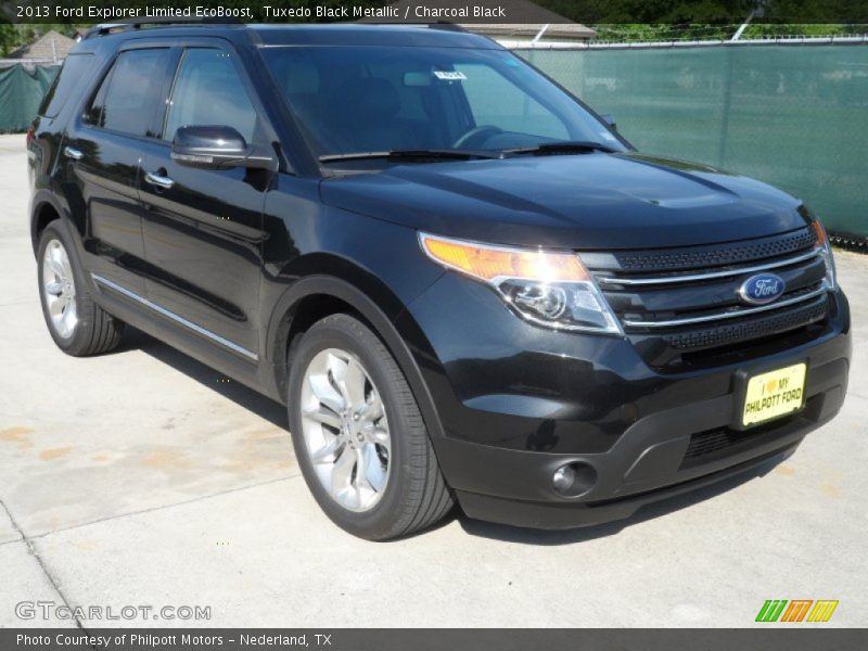 Tuxedo Black Metallic / Charcoal Black 2013 Ford Explorer Limited EcoBoost