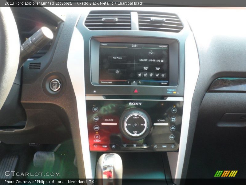 Tuxedo Black Metallic / Charcoal Black 2013 Ford Explorer Limited EcoBoost