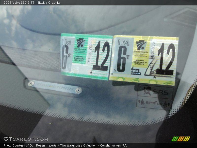Black / Graphite 2005 Volvo S60 2.5T