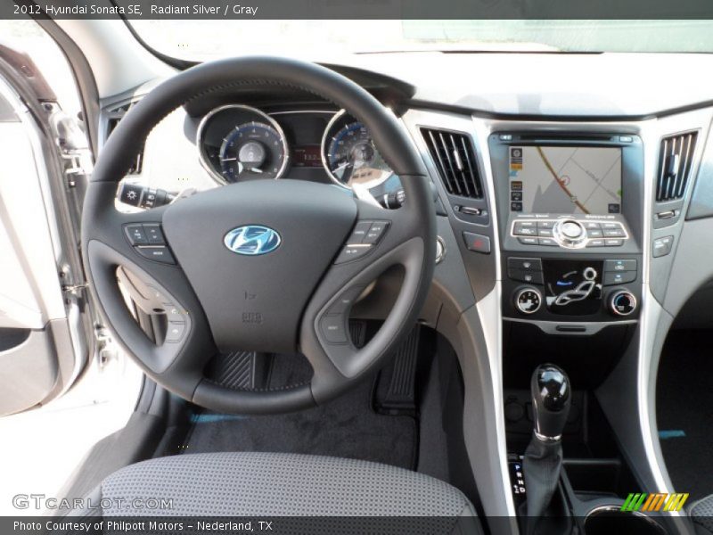 Radiant Silver / Gray 2012 Hyundai Sonata SE