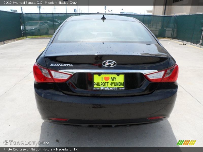 Midnight Black / Gray 2012 Hyundai Sonata GLS