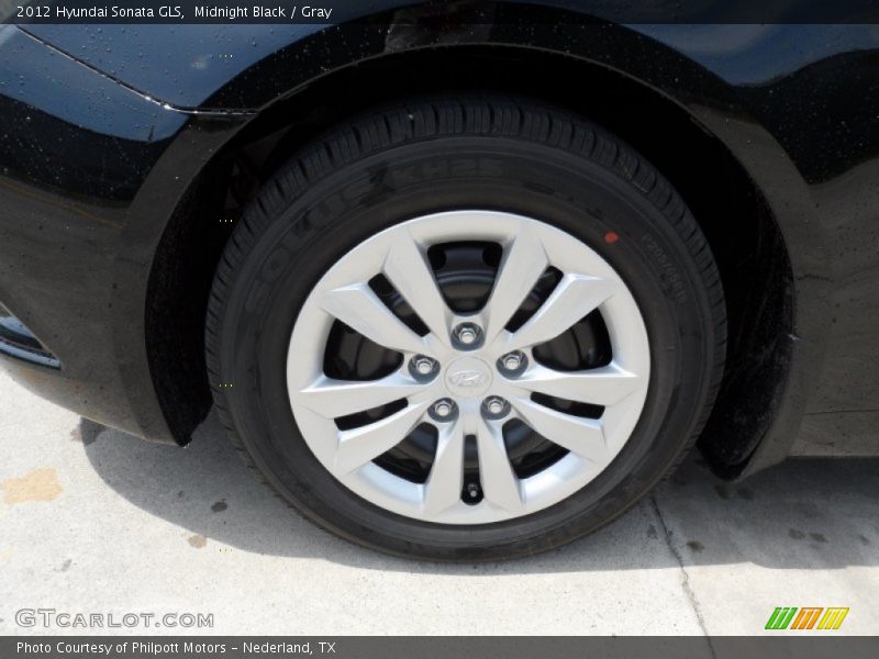 Midnight Black / Gray 2012 Hyundai Sonata GLS