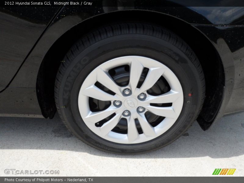 Midnight Black / Gray 2012 Hyundai Sonata GLS