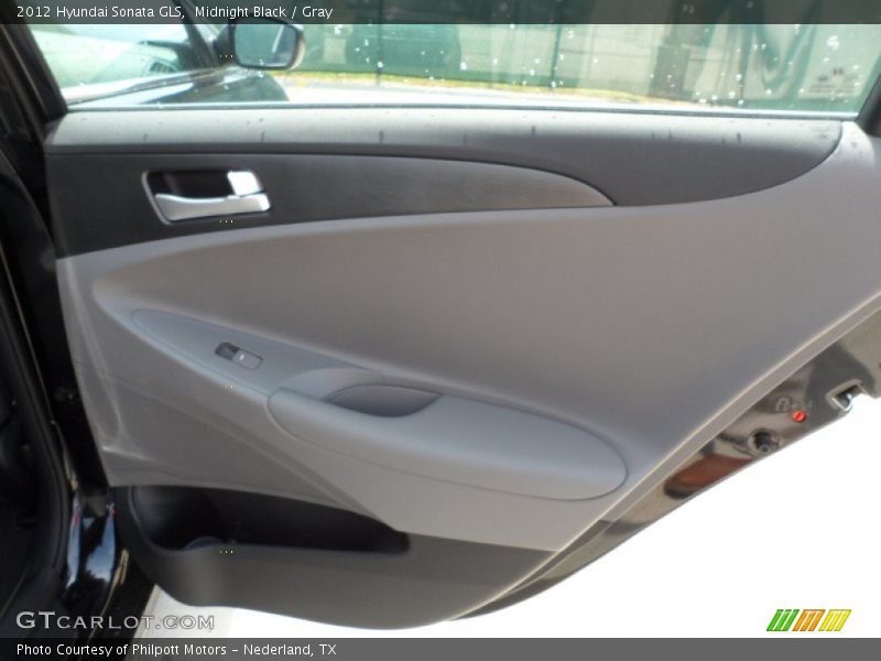 Midnight Black / Gray 2012 Hyundai Sonata GLS