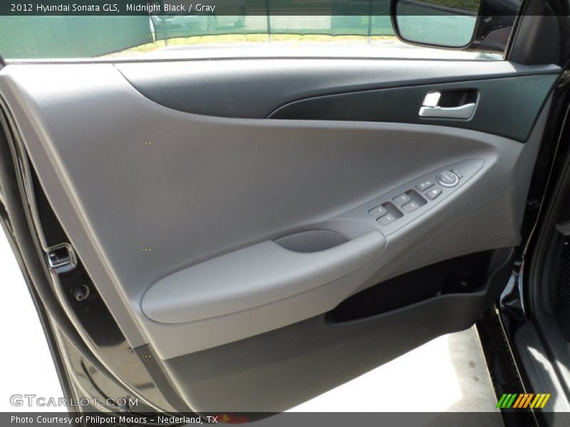 Midnight Black / Gray 2012 Hyundai Sonata GLS