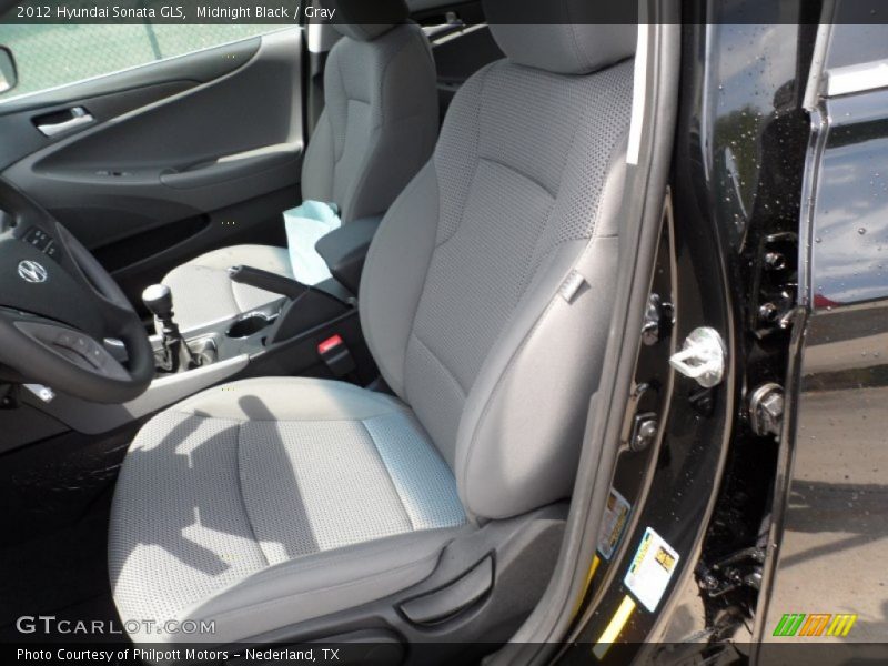 Midnight Black / Gray 2012 Hyundai Sonata GLS