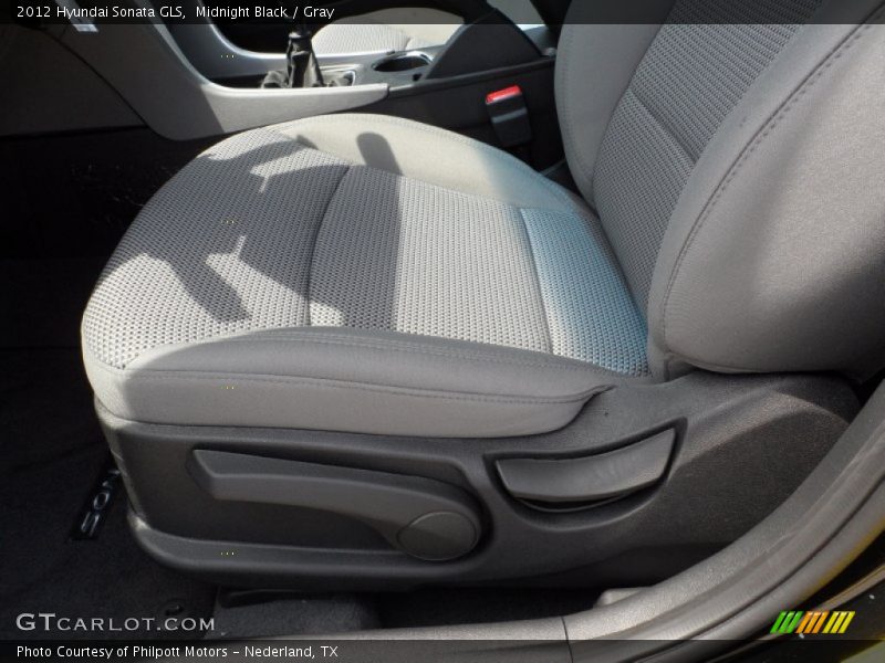 Midnight Black / Gray 2012 Hyundai Sonata GLS