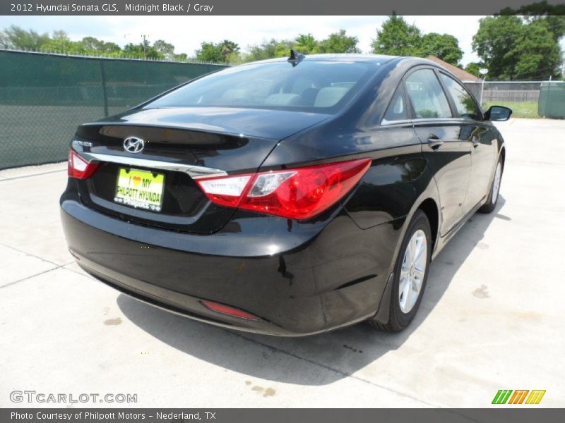 Midnight Black / Gray 2012 Hyundai Sonata GLS