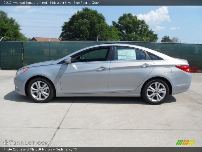 Iridescent Silver Blue Pearl / Gray 2012 Hyundai Sonata Limited