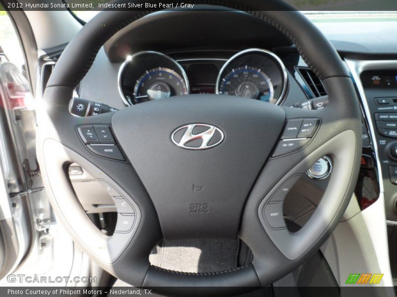 Iridescent Silver Blue Pearl / Gray 2012 Hyundai Sonata Limited