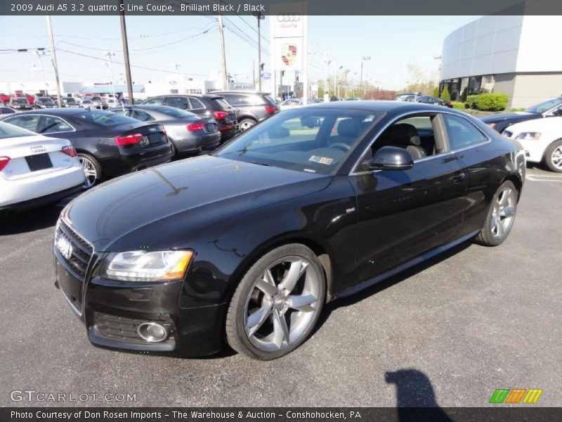 Brilliant Black / Black 2009 Audi A5 3.2 quattro S Line Coupe