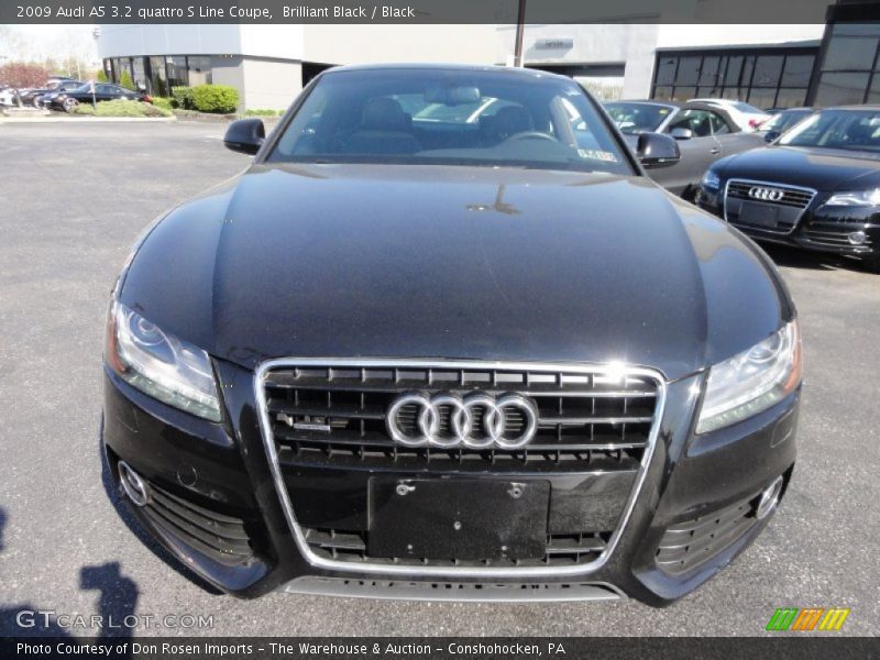 Brilliant Black / Black 2009 Audi A5 3.2 quattro S Line Coupe
