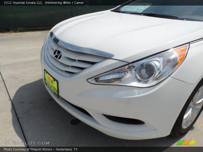 Shimmering White / Camel 2012 Hyundai Sonata GLS
