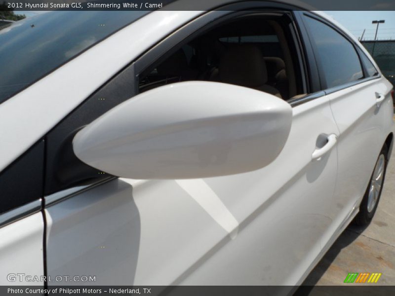 Shimmering White / Camel 2012 Hyundai Sonata GLS