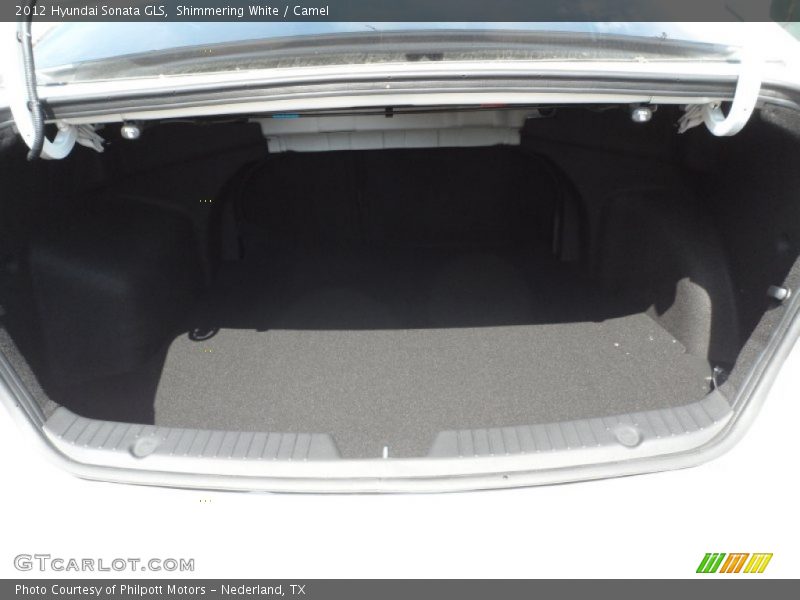 Shimmering White / Camel 2012 Hyundai Sonata GLS
