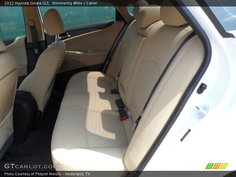 Shimmering White / Camel 2012 Hyundai Sonata GLS