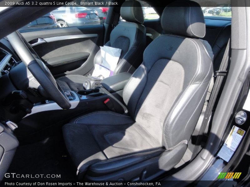 Brilliant Black / Black 2009 Audi A5 3.2 quattro S Line Coupe