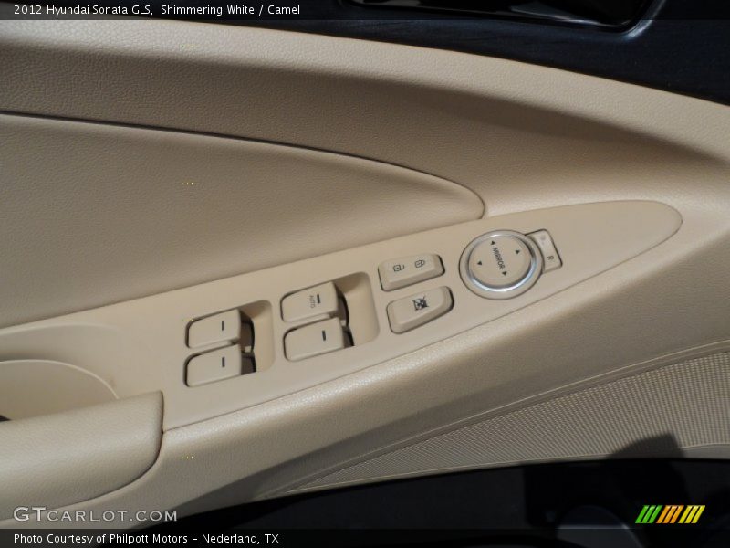 Shimmering White / Camel 2012 Hyundai Sonata GLS