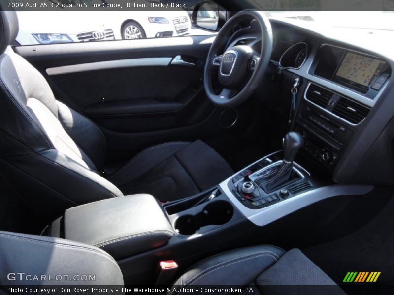 Brilliant Black / Black 2009 Audi A5 3.2 quattro S Line Coupe