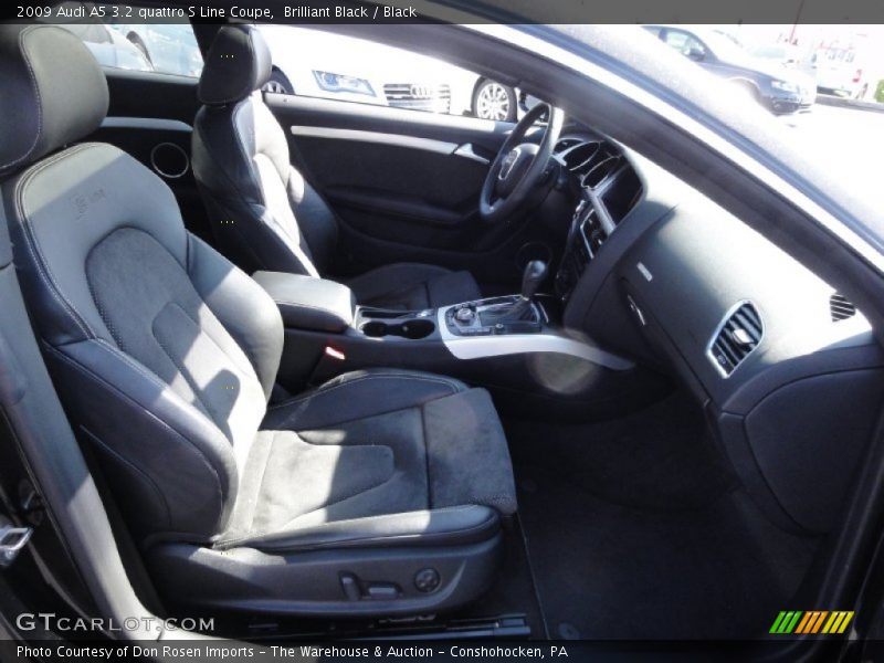 Brilliant Black / Black 2009 Audi A5 3.2 quattro S Line Coupe