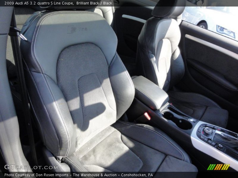 Brilliant Black / Black 2009 Audi A5 3.2 quattro S Line Coupe