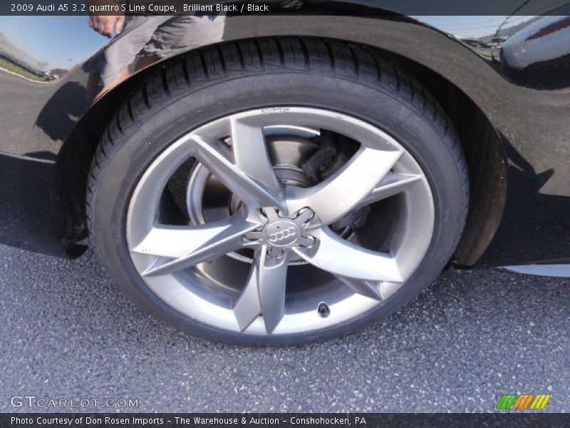 Brilliant Black / Black 2009 Audi A5 3.2 quattro S Line Coupe