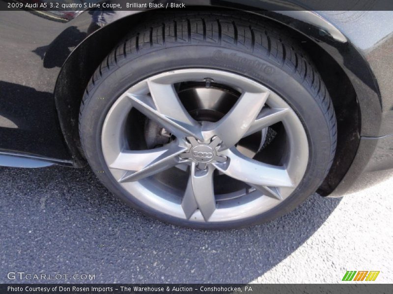Brilliant Black / Black 2009 Audi A5 3.2 quattro S Line Coupe