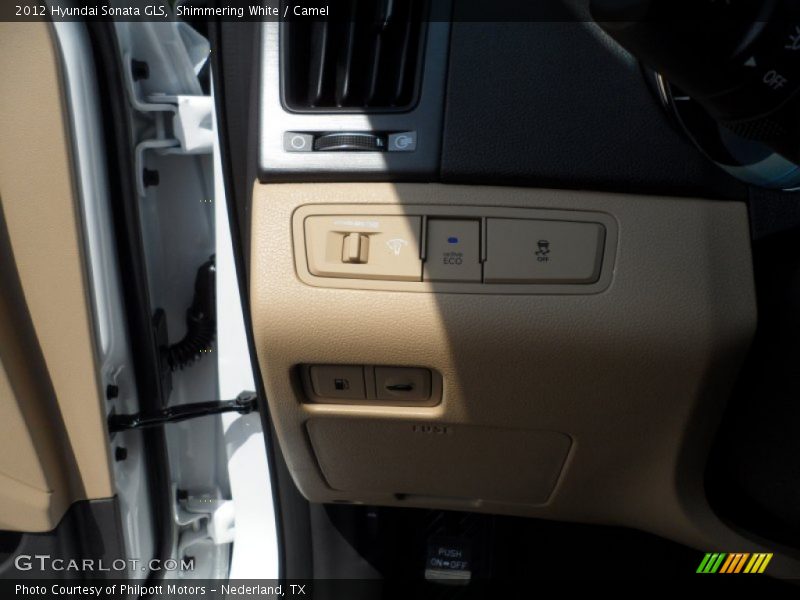 Shimmering White / Camel 2012 Hyundai Sonata GLS