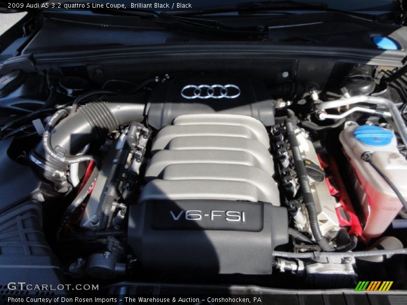 Brilliant Black / Black 2009 Audi A5 3.2 quattro S Line Coupe