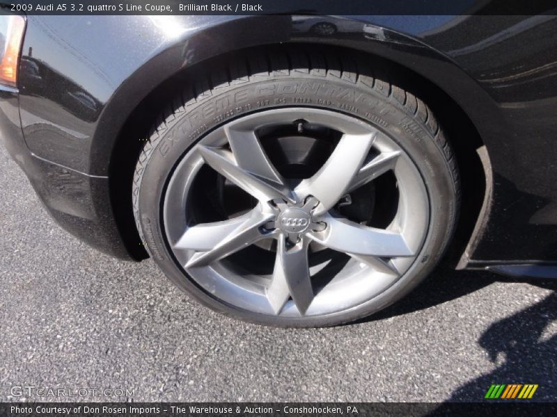 Brilliant Black / Black 2009 Audi A5 3.2 quattro S Line Coupe