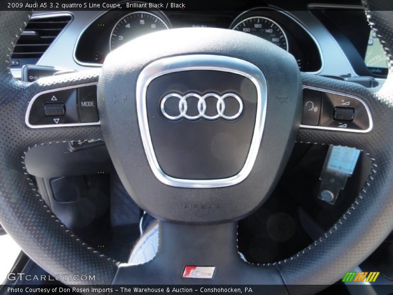 Brilliant Black / Black 2009 Audi A5 3.2 quattro S Line Coupe