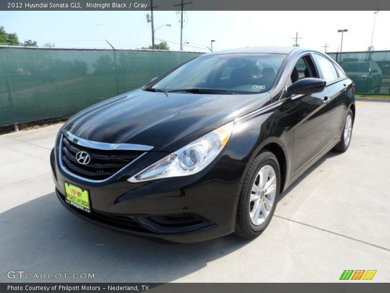 Midnight Black / Gray 2012 Hyundai Sonata GLS