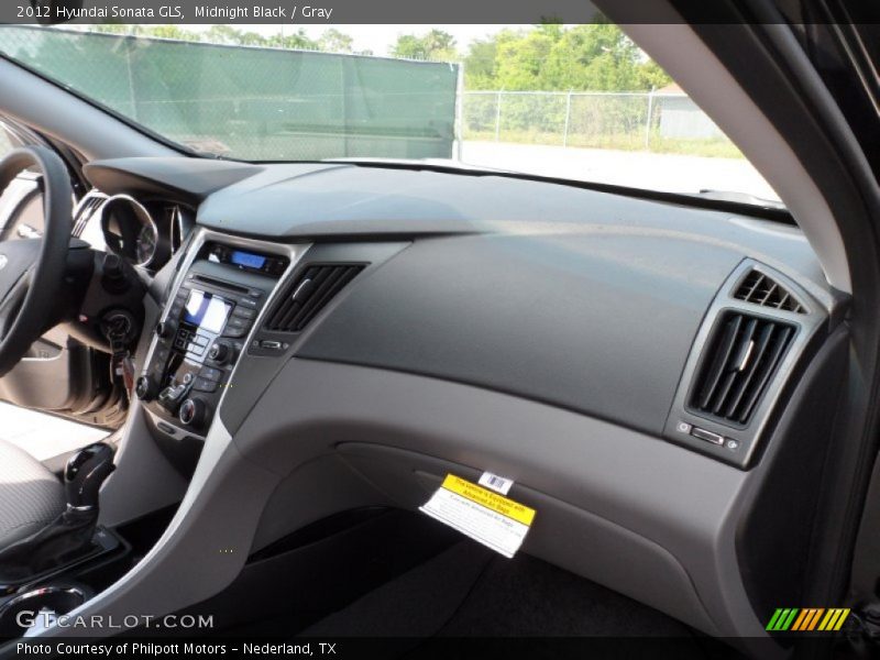 Midnight Black / Gray 2012 Hyundai Sonata GLS
