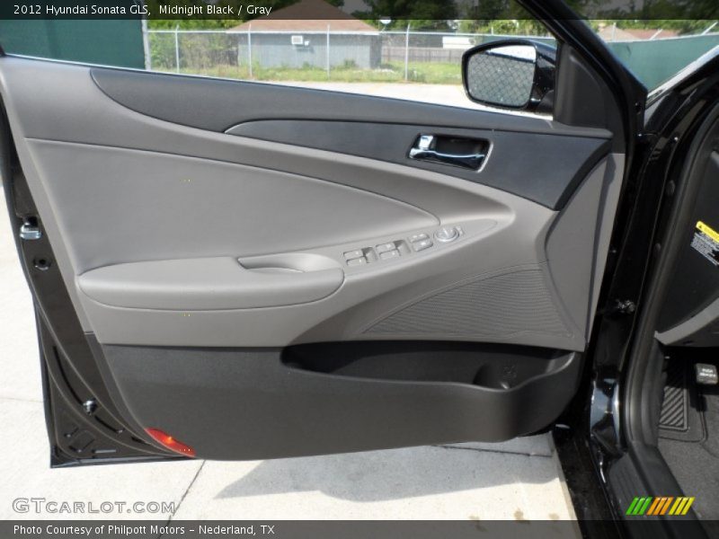 Midnight Black / Gray 2012 Hyundai Sonata GLS