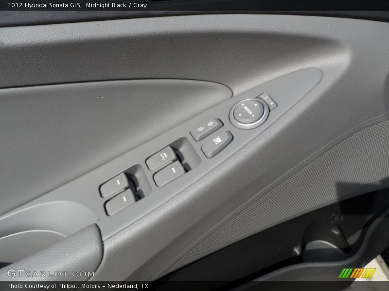 Midnight Black / Gray 2012 Hyundai Sonata GLS