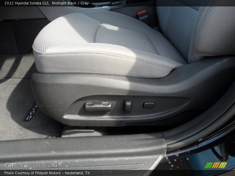 Midnight Black / Gray 2012 Hyundai Sonata GLS