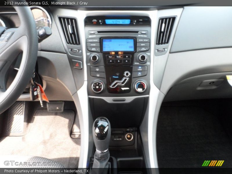 Midnight Black / Gray 2012 Hyundai Sonata GLS