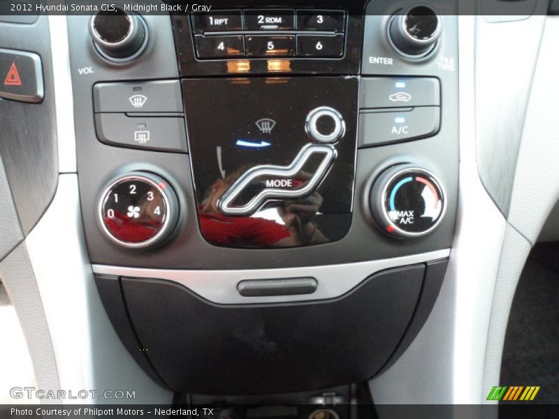 Midnight Black / Gray 2012 Hyundai Sonata GLS
