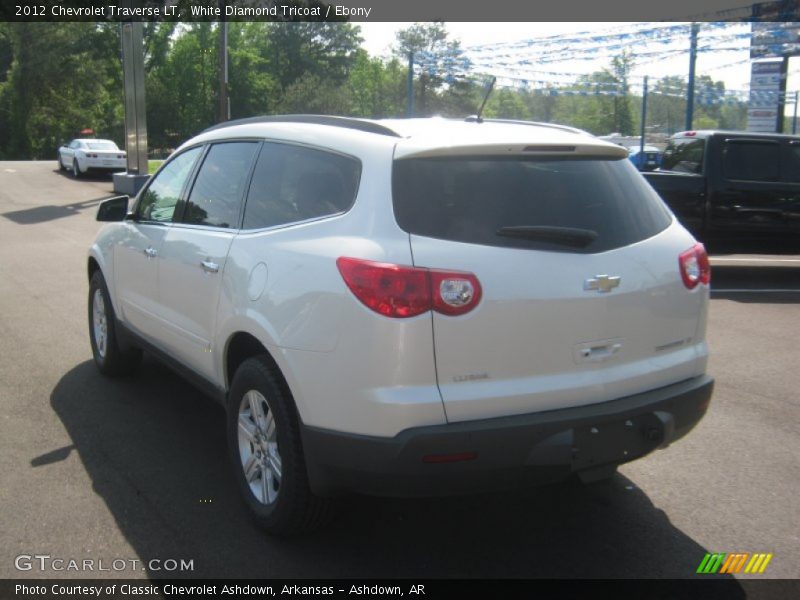 White Diamond Tricoat / Ebony 2012 Chevrolet Traverse LT