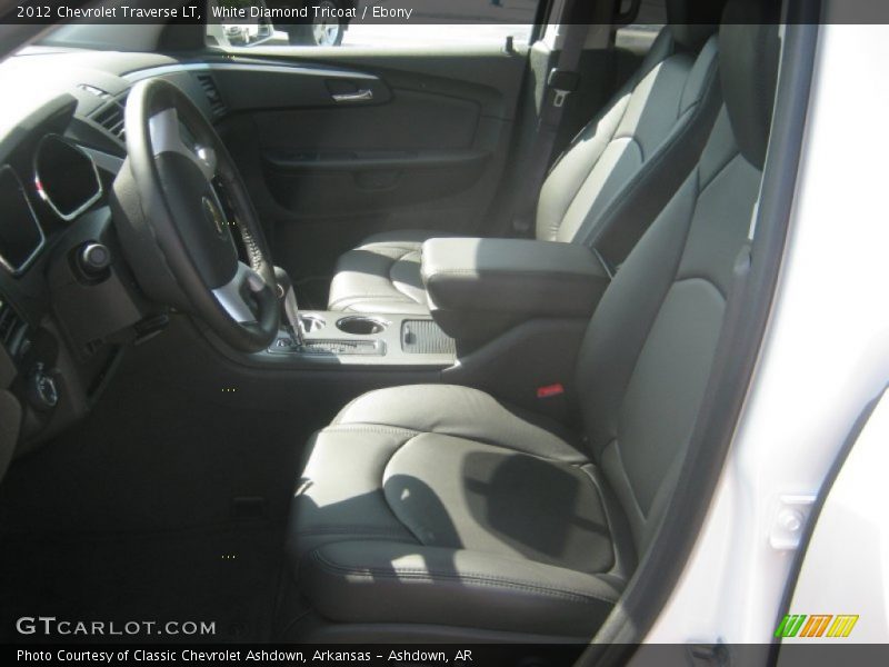 White Diamond Tricoat / Ebony 2012 Chevrolet Traverse LT