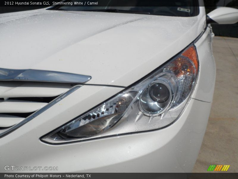 Shimmering White / Camel 2012 Hyundai Sonata GLS