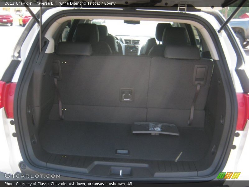 White Diamond Tricoat / Ebony 2012 Chevrolet Traverse LT