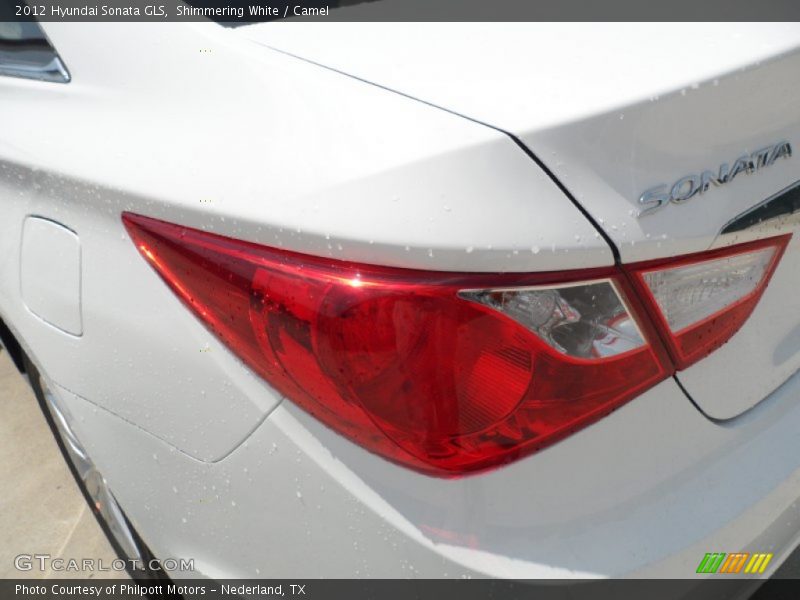 Shimmering White / Camel 2012 Hyundai Sonata GLS