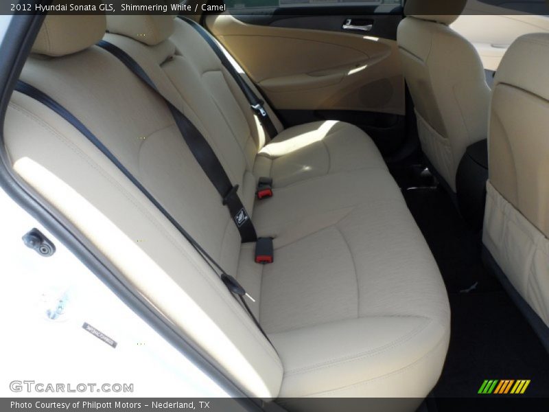 Shimmering White / Camel 2012 Hyundai Sonata GLS